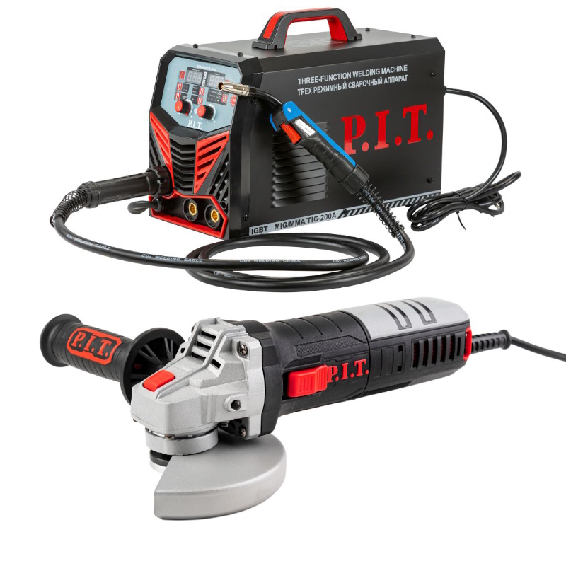 Промо-набор PIT PMAG200-С1 полуавтомат PMAG200-С1 УШМ PWS125-C6 1958000₽