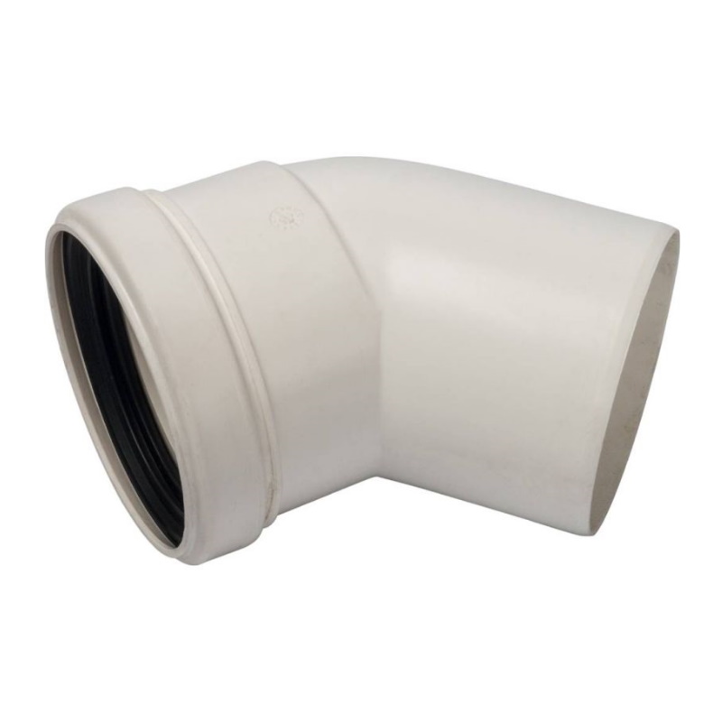 Элемент дымохода конденсационный угол Stout SCA-8080-000045 45° DN80 в Костроме