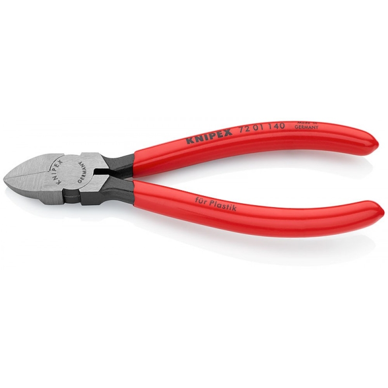 Бокорезы Knipex KN-7201140 для пластика, пружина, 140 мм, обливные ручки в Александрове