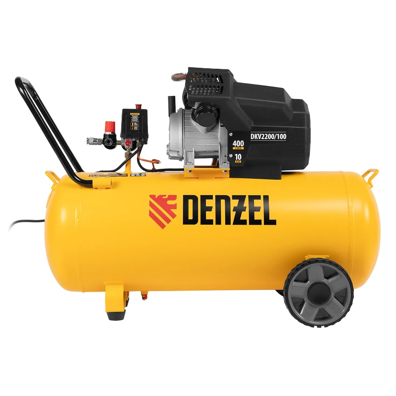 Компрессор воздушный Denzel DKV2200/100 58079 (Х-PRO 2.2 кВт, 400 л/мин, 100 л) в Иваново