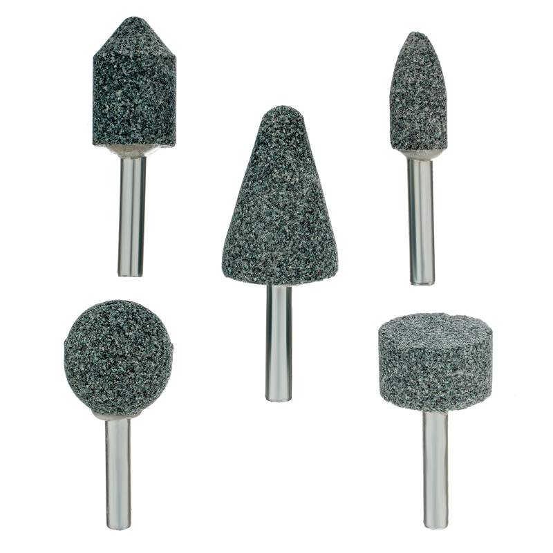 Набор шарошек абразивных Denzel 76027 для дрели ((ПШМ), 63С, 5 шт.)