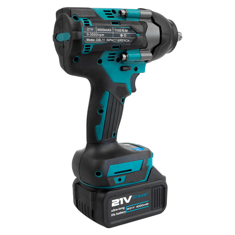 Бесщеточный ударный гайковерт Grower DBL11, 700 Нм, 21v (под Makita LXT), 4Ah аккумулятор 2 шт, в кейсе в Муроме