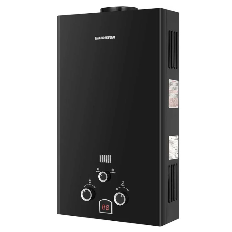 Водонагреватель газовый Edisson E 20 D ЭдЭБ05000, Black во Владимире