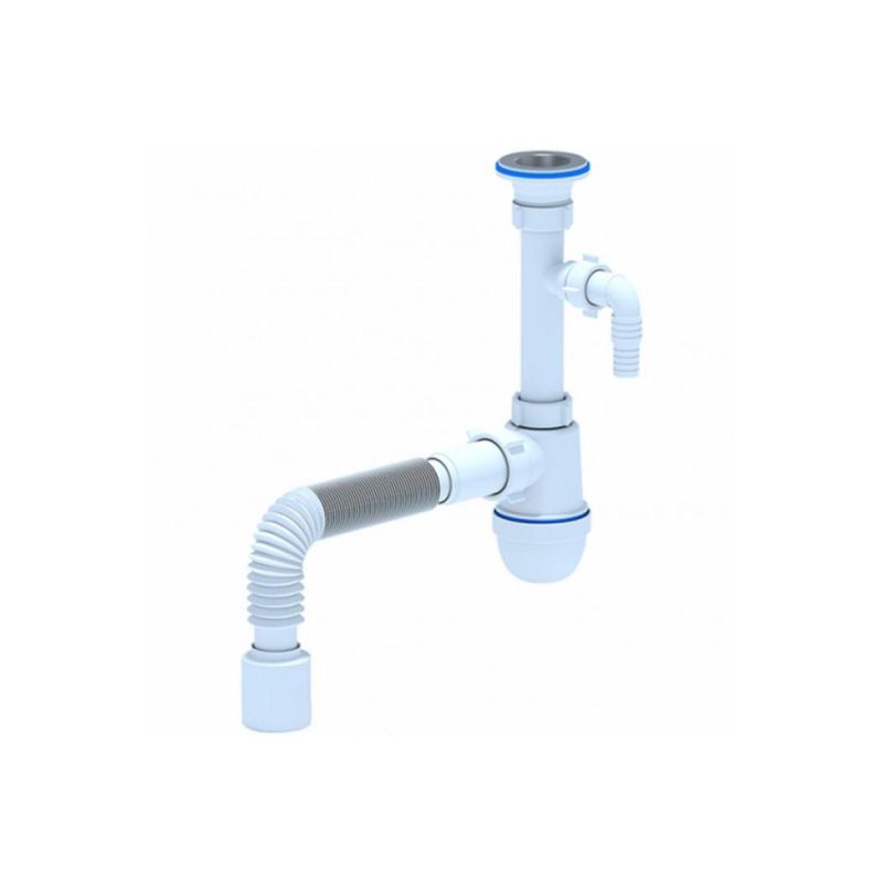 Сифон для раковины с отводом для стиральной машины Ани Пласт C1310 1 14x40 434₽