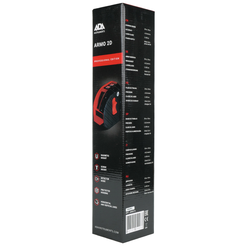 Лазерный уровень Ada ARMO 2D Professional Edition А00574 в Костроме