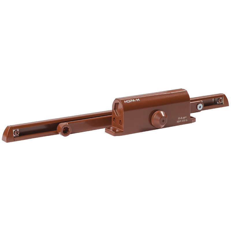 Доводчик дверной Нора-М ISPARUS 430 Slider 18778, от 40 до 100 кг, коричневый, со скользящей тягой в Кинешме