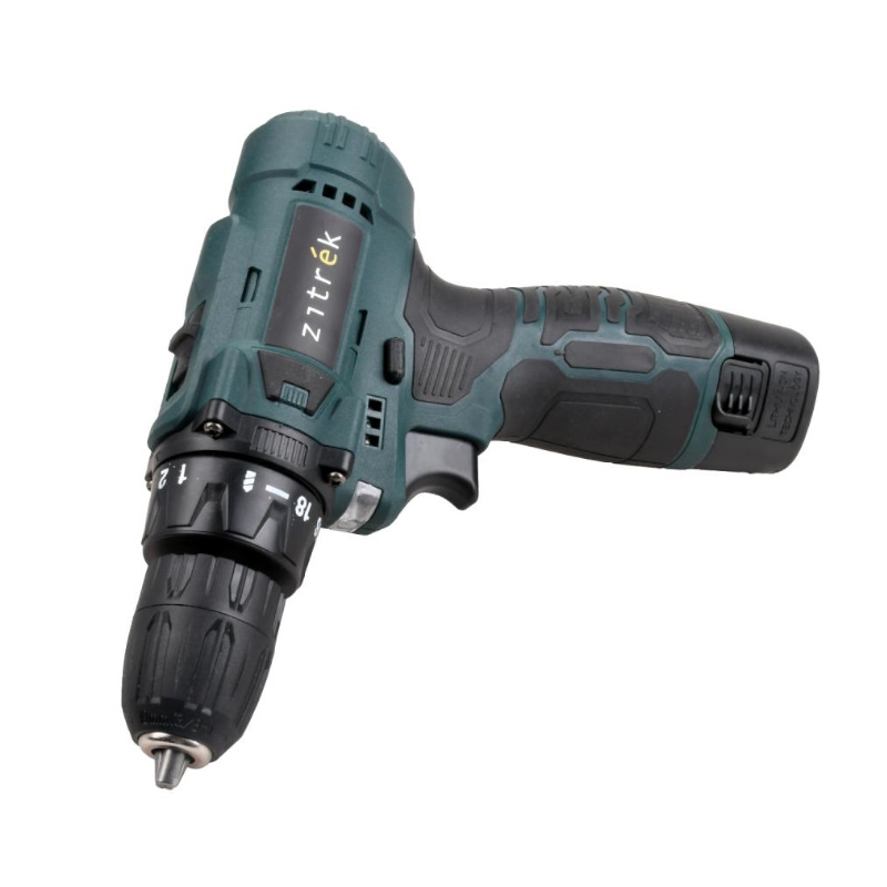 Дрель-шуруповерт аккумуляторная Zitrek Green 12V Max 085-1016, 12В, 2х2.0Ач в Вологде