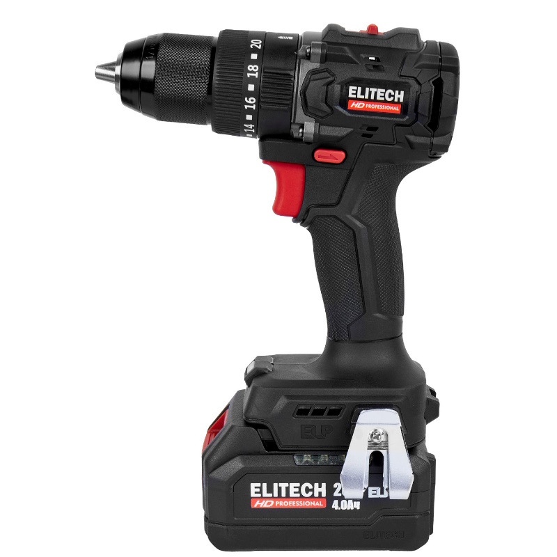 Дрель аккумуляторная Elitech 205723 HD CD 20ISL2 (E2201.041.02) 20В, 4Ач, Li-Ion ELP в Иваново