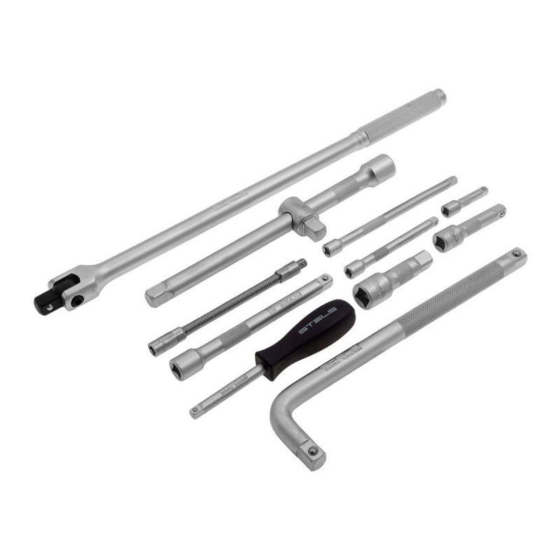 Набор инструментов Stels 14107 (1/2", 1/4", 3/8", пластиковый кейс, 142 предмета) в Муроме
