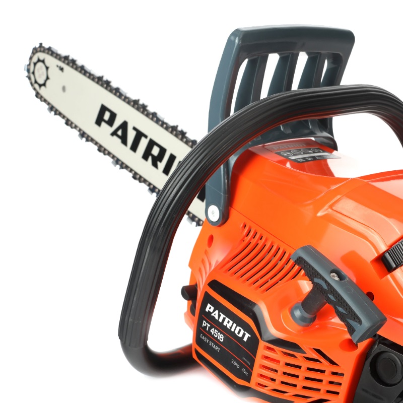 Бензопила Patriot 4518 220105550 (45 см3, легкий запуск, мощность двигателя 3 л.с., вес 6 кг)