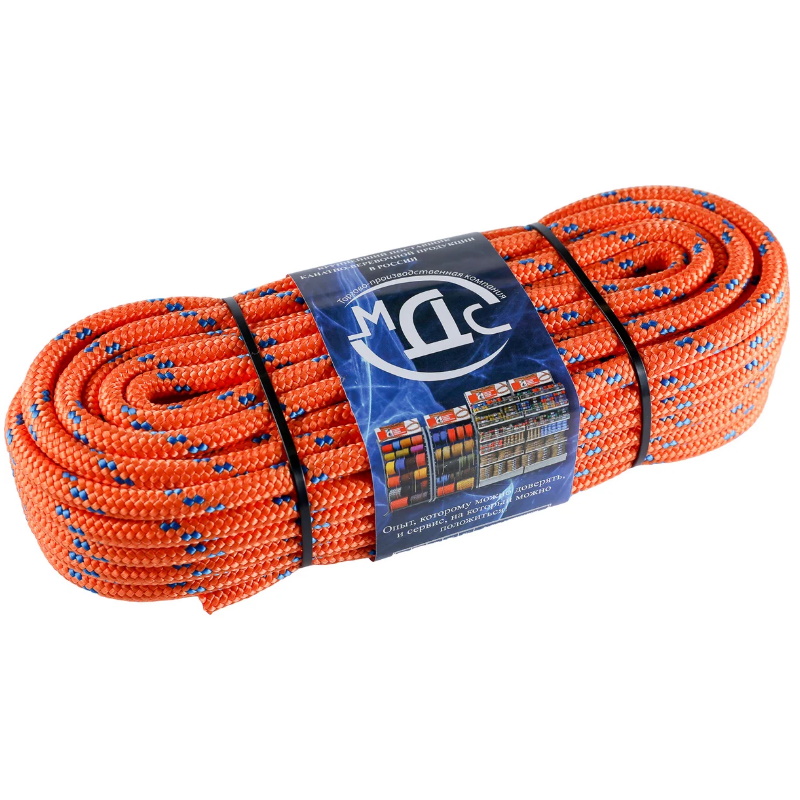 Канат полипропиленовый МДС 00-00000481, плетёный, 10 мм, 24-х прядный, 20 м