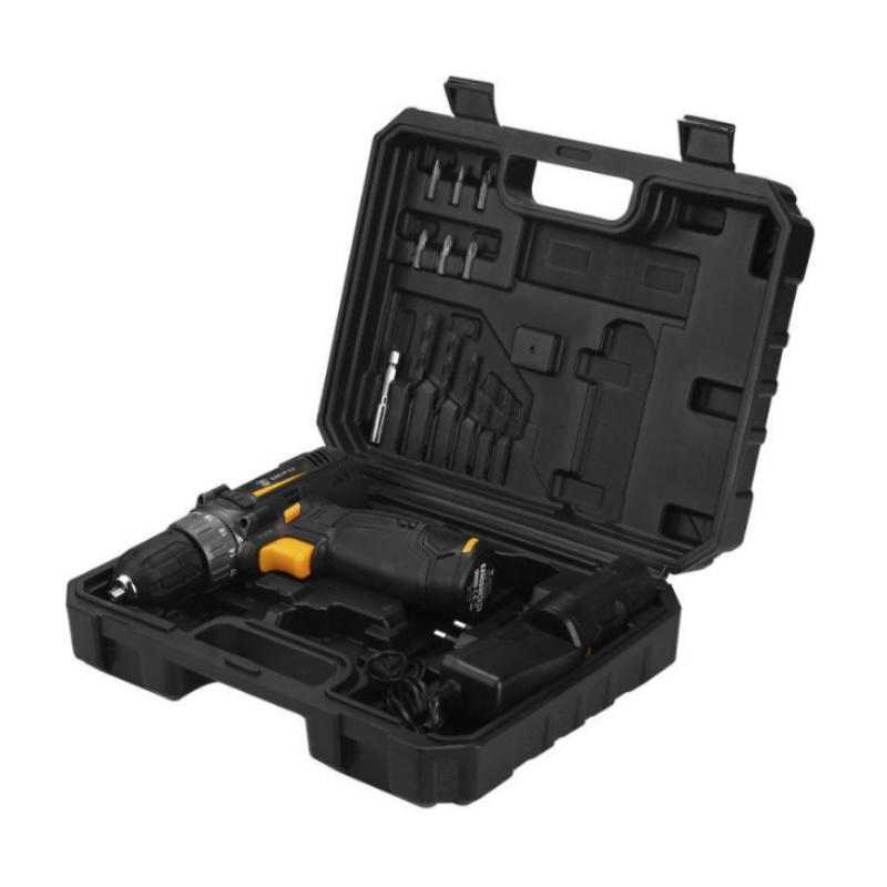 Аккумуляторная дрель-шуруповёрт Deko GCD12DU3 SET6 063-4007 в кейсе + оснастка 13 шт, 12В, 2х3.0Ач в Туле
