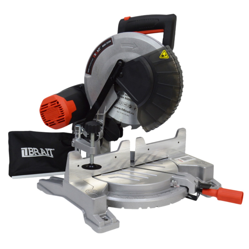 Пила торцовочная Brait BMS 255N 2101297063 1400 Вт 220В50Гц двигатель однофазный 10442₽