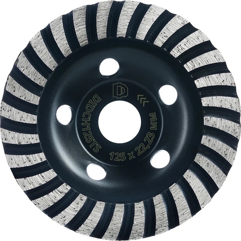 Чашка алмазная турбо по бетону Diamond Industrial turbo concrete DIDCH125TS, 125*6*22,23 в Вологде