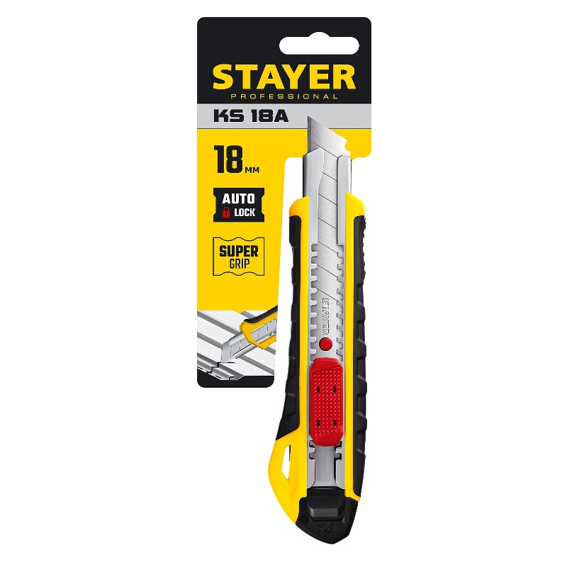 Нож с выдвижным лезвием Stayer 0916 (18 мм) в Костроме