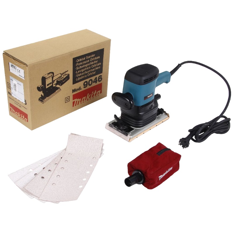 Вибрационная шлифмашина Makita 9046 (размер подошвы 115x229, подключение к пылесосу, напряжение 220 В) в Переславле