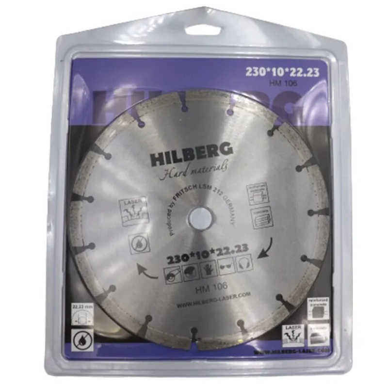 Диск алмазный отрезной Hilberg Hard Materials Лазер HM106, 230*22.23  во Владимире
