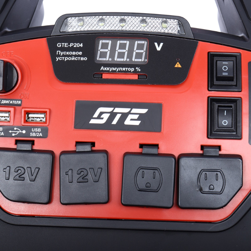 Пусковое устройство GTE GTE-P204, 15В/1А,5В/2А,12В/10А,18Ач, пиковый ток 1250 А в Иваново