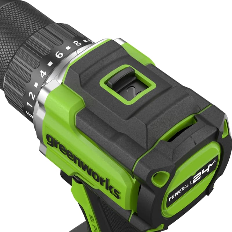 Дрель-шуруповерт Greenworks DD560 24V 3708407CUC, б/щет, 2 АКБ 2Ач, ЗУ в Кинешме