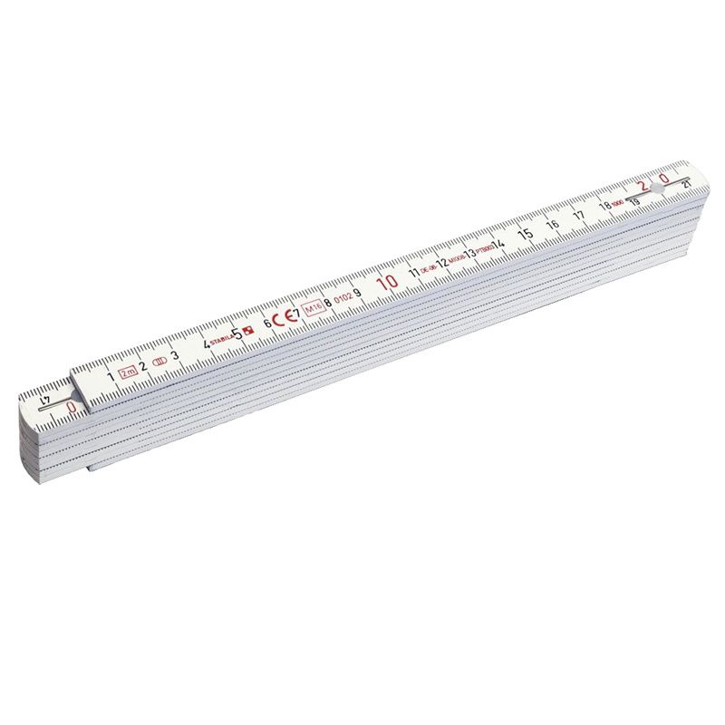 Метр складной Stabila 01001, пластмассовый, 2м*16 мм