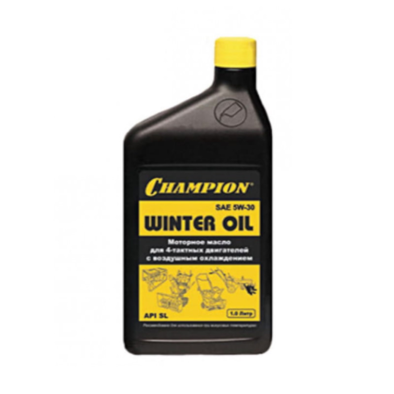 Масло Champion 952856 для 4-тактных двигателей синтетическое зимнее SAE 5W30 API SLCF 1 л 774₽