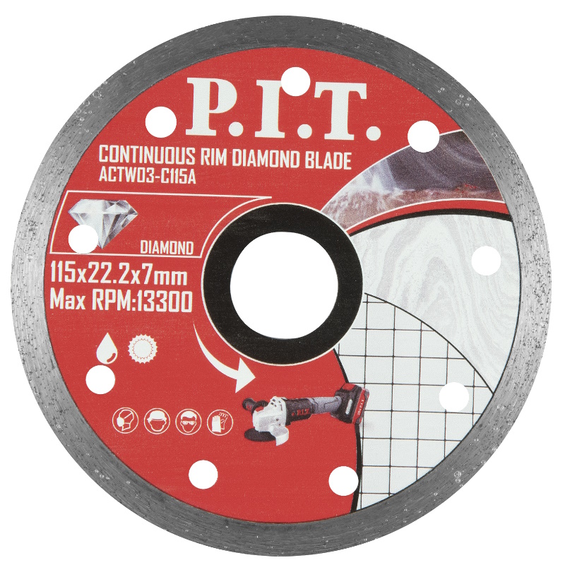 Диск алмазный отрезной сплошной P.I.T. ACTW03-C115A, 115x22,2x1,4 мм в Иваново