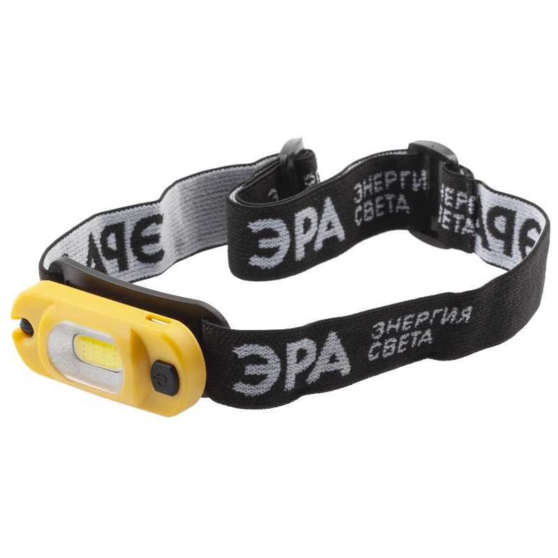 Аккумуляторный налобный светодиодный фонарь Эра Практик GA-801 COB 3 Вт Li-Ion АКБ microUSB шарнир клипса Б0030186 541₽