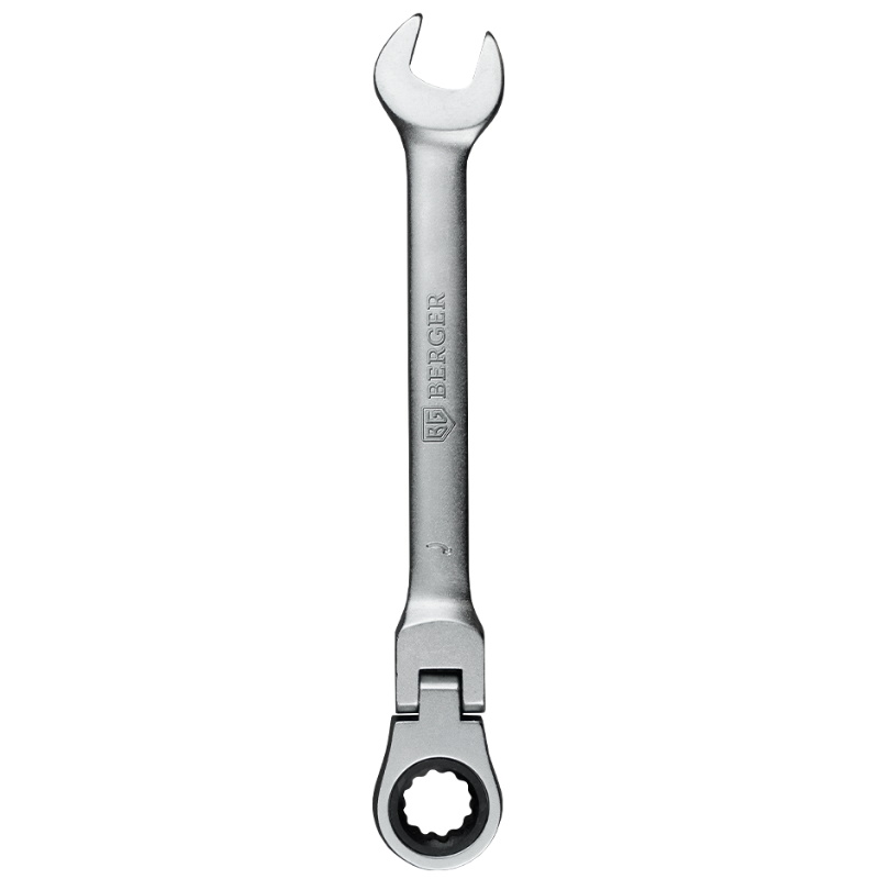 Ключ комбинированный Berger BG1247 трещоточный с шарниром 18 мм 1241₽