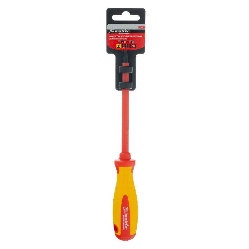 Отвертка Matrix 12918, Insulated, SL 5.5*125 мм в Туле