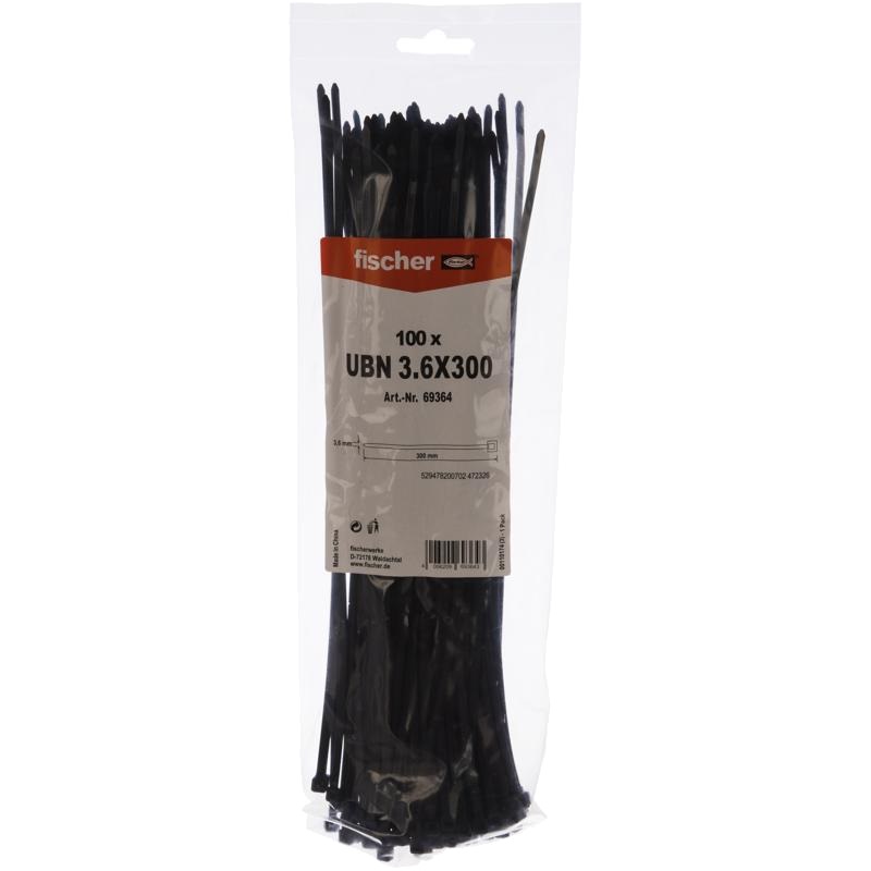 Хомут для крепления кабеля Fischer UBN 69364 3.6x300 мм, 100 шт.  в Туле