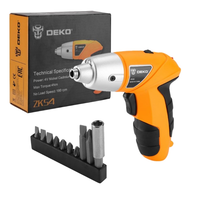 Аккумуляторная отвертка Deko ZKS4 063-4113, 4 В, 0.6 Ач в Муроме