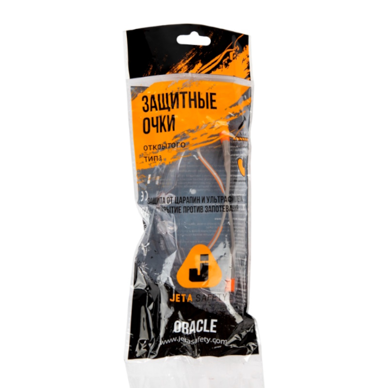 Очки защитные открытого типа Jeta Safety JSG-5811 Oracle, прозрачные линзы, покрытие от запотевания и царапин в Угличе