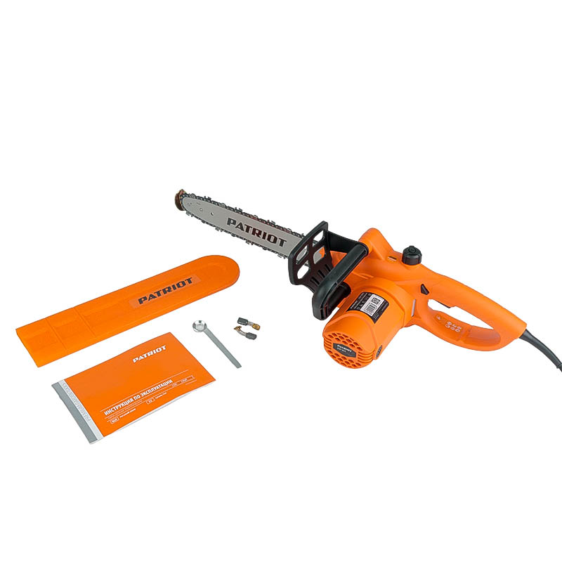 Электрическая цепная пила Patriot ESP 1614 220301614 (длина шины 14 дюймов, скорость цепи 12.6 м/с, 52 звена) в Рыбинске