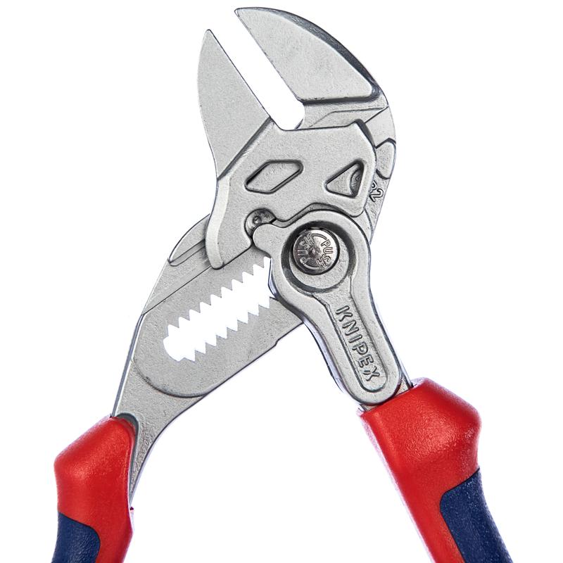 Клещевой ключ для труб Knipex KN-8605180 (диагональные губки, пластиковые рукоятки)