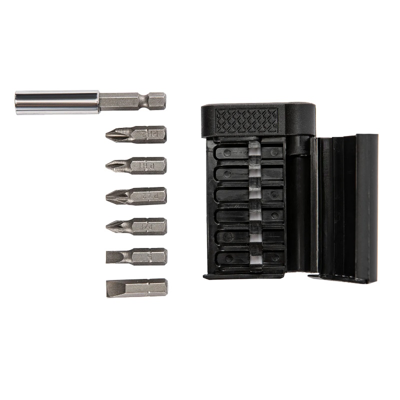 Набор бит Sparta 113945 магнитный адаптер для бит сталь 45Х 7 предметов в пластиковом боксе 73₽