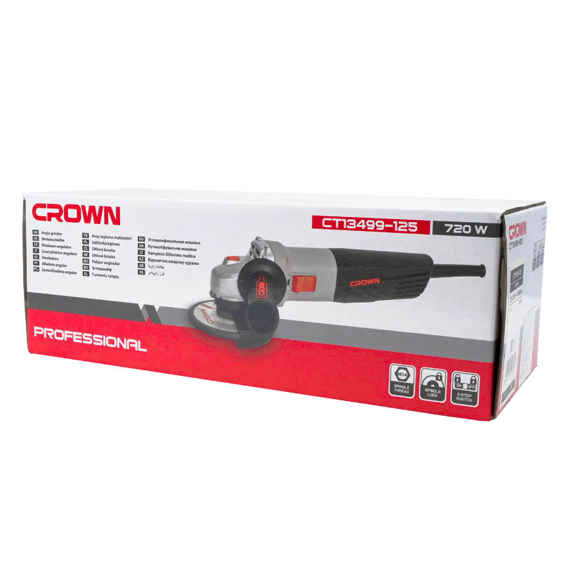 Угловая шлифмашина (болгарка) Crown CT13499-125, 125 мм, 720 Вт в Рыбинске