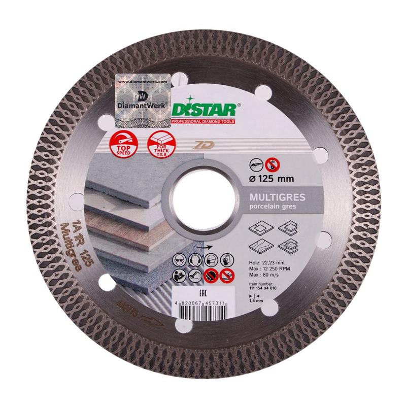 Диск с алмазным покрытием Distar Multigres 11115494010 (125x1,4x10x22,23 мм) в Угличе