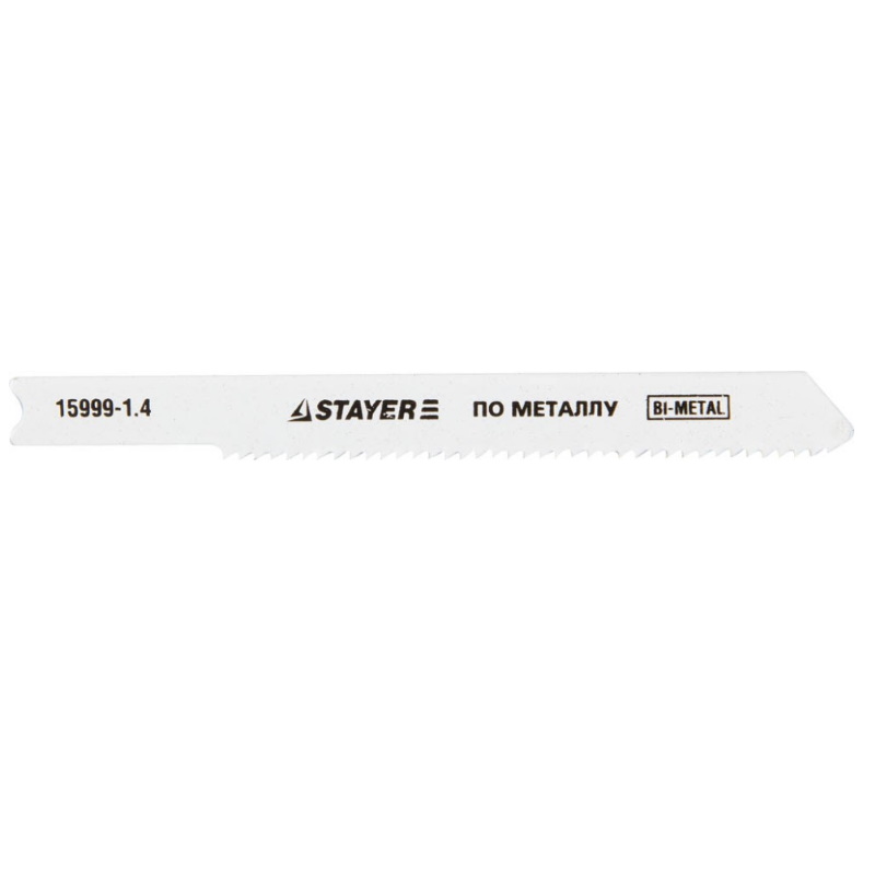 Полотна Stayer "Profi" 15994-1.4_z01, T118AF, для эл/лобзика, Bi-Metall, по металлу (1,5-2мм), EU-хвост., шаг 1,4мм, 50мм, 2шт  в Ярославле