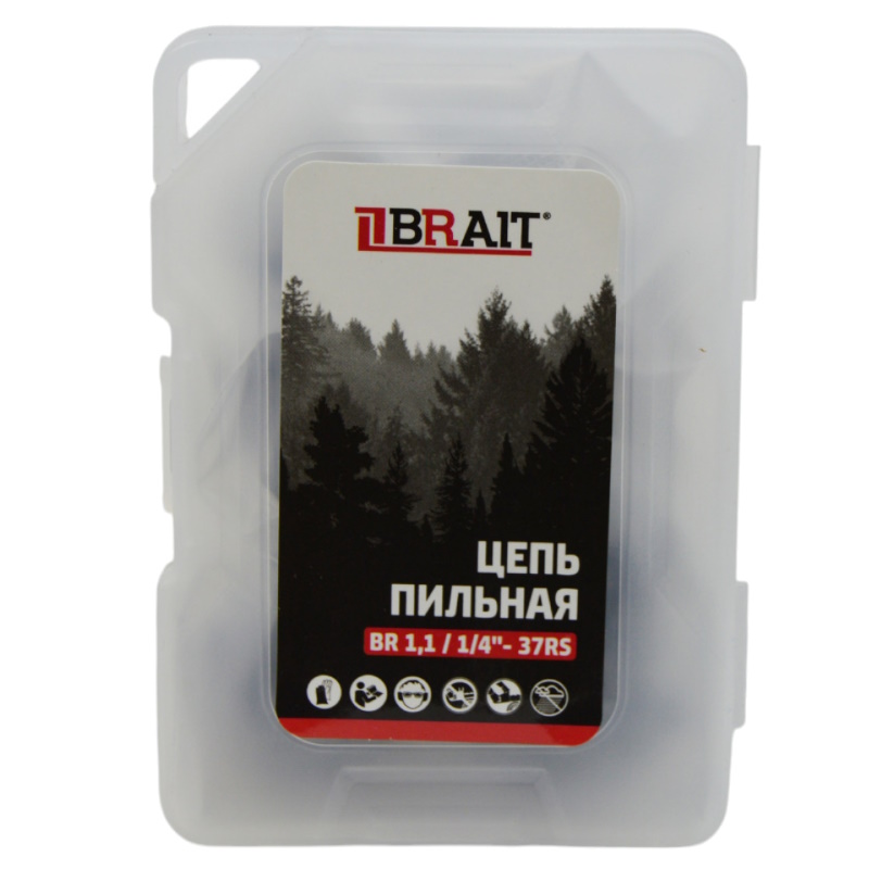 Цепь пильная Brait BR 11 - 14 -37RS 0106126019 6 дюймов футляр 380₽