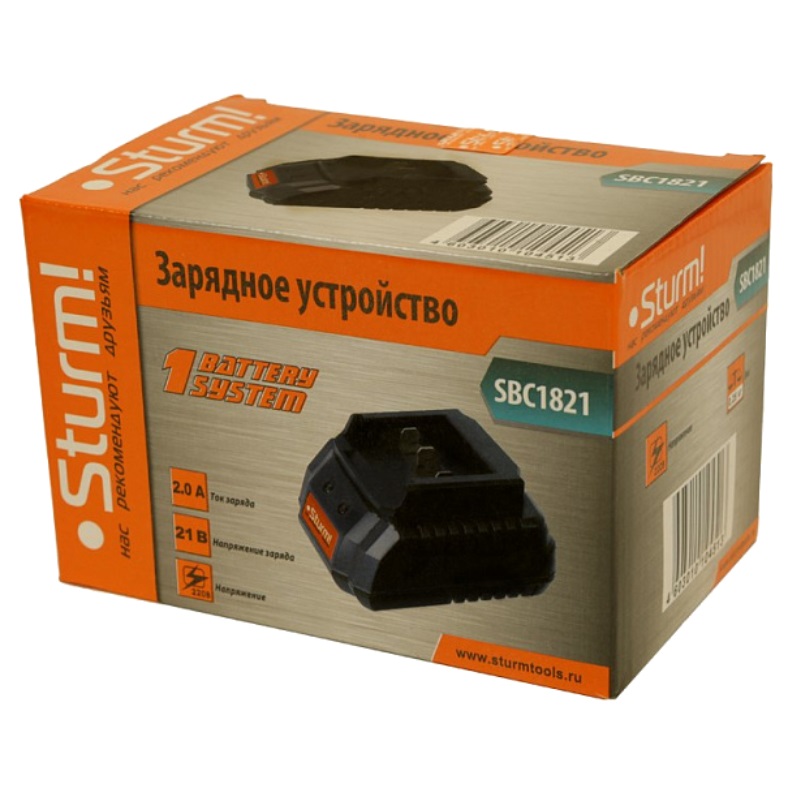 Зарядное устройство Sturm SBC1821 1BatterySystem 18 В, 2 А в Твери