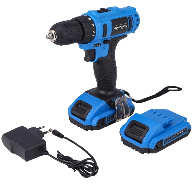 Аккумуляторная дрель-шуруповерт ProfiPower CN-12BM,12В, Li-Ion 1шт, 2.0Ач, З/У, коробка в Костроме