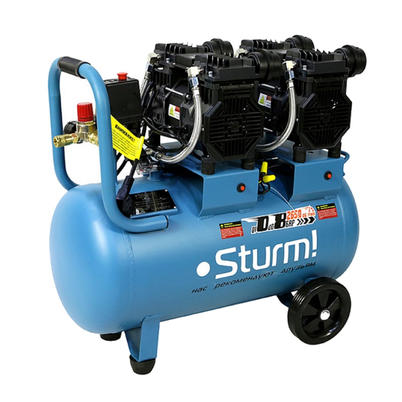 Компрессор безмасляный бесшумный Sturm AC93450OL в Переславле