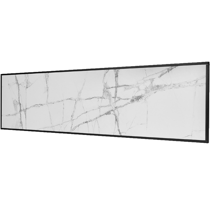 Отопительная панель Stout WHITE STONE SCT SCT-00WB-012030, 120*30, белый гранит/черный корпус в Туле
