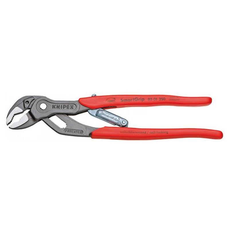 Автоматический ключ для труб Knipex Smartgrip KN-8501250 (коробчатый шарнир, материал губок сталь cr-v) в Туле