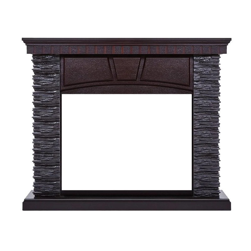 Портал Firelight Porto 25 НС-1202852, камень черный, шпон венге