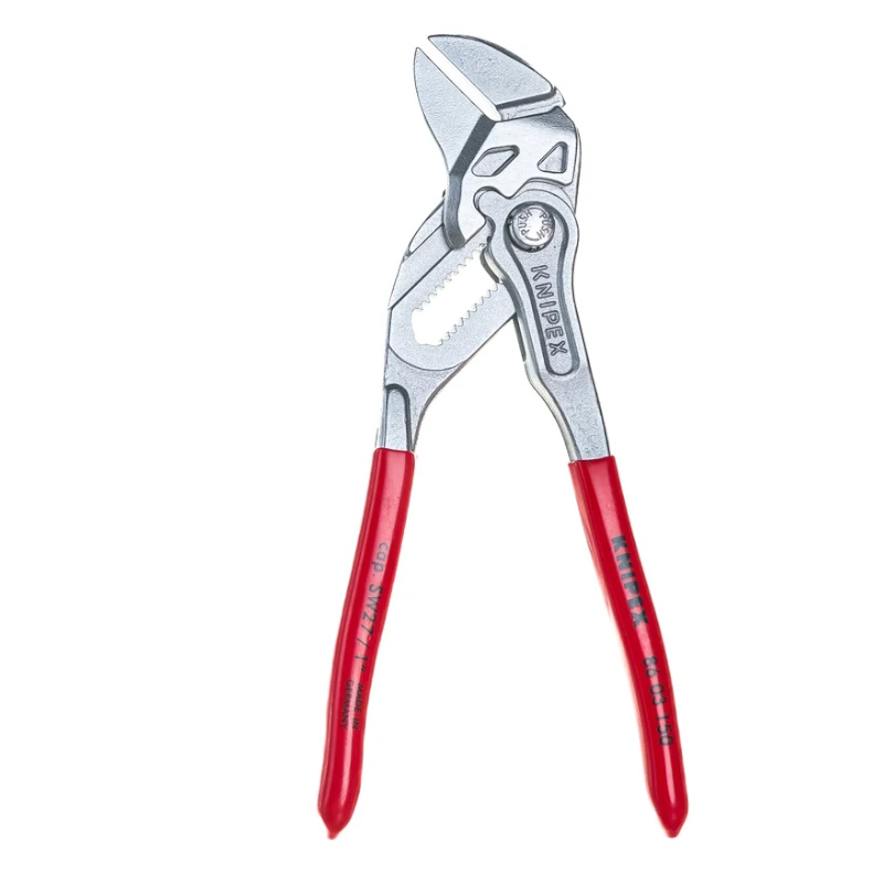 Клещи переставные-гаечный ключ Knipex KN-8603150SB, зев 27 мм, длина 150 мм, хром, обливные ручки в Муроме