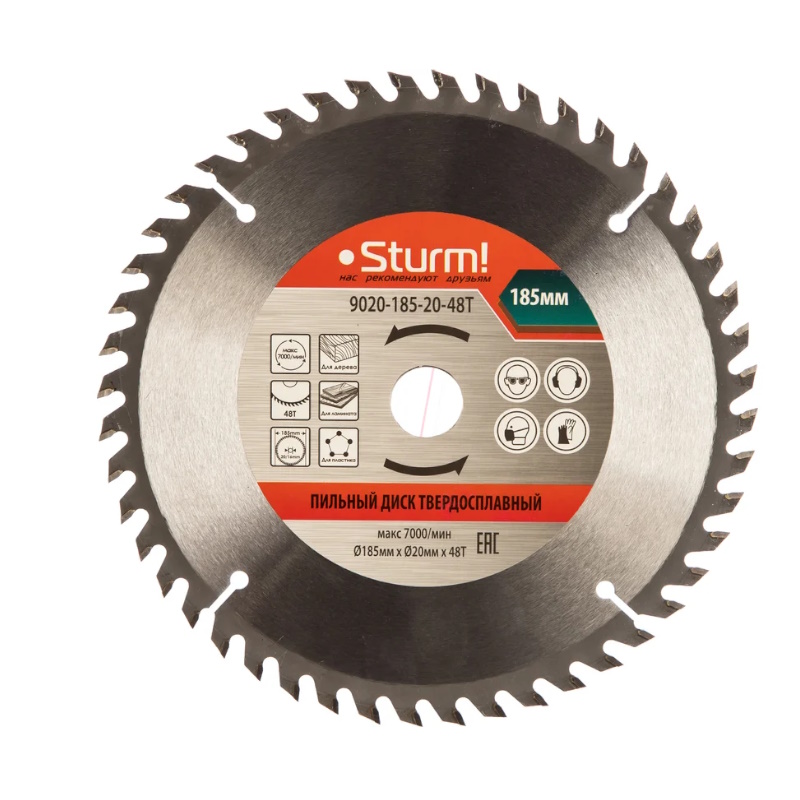 Диск пильный Sturm 9020-185-20-48T
