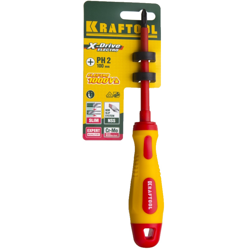 Отвертка Kraftool 250084-2-100 высоковольтная в Череповце