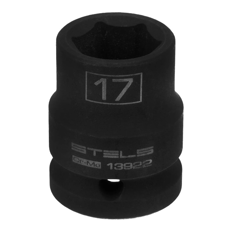 Головка ударная шестигранная Stels 13922, 17 мм, 1/2", CrMo в Рыбинске