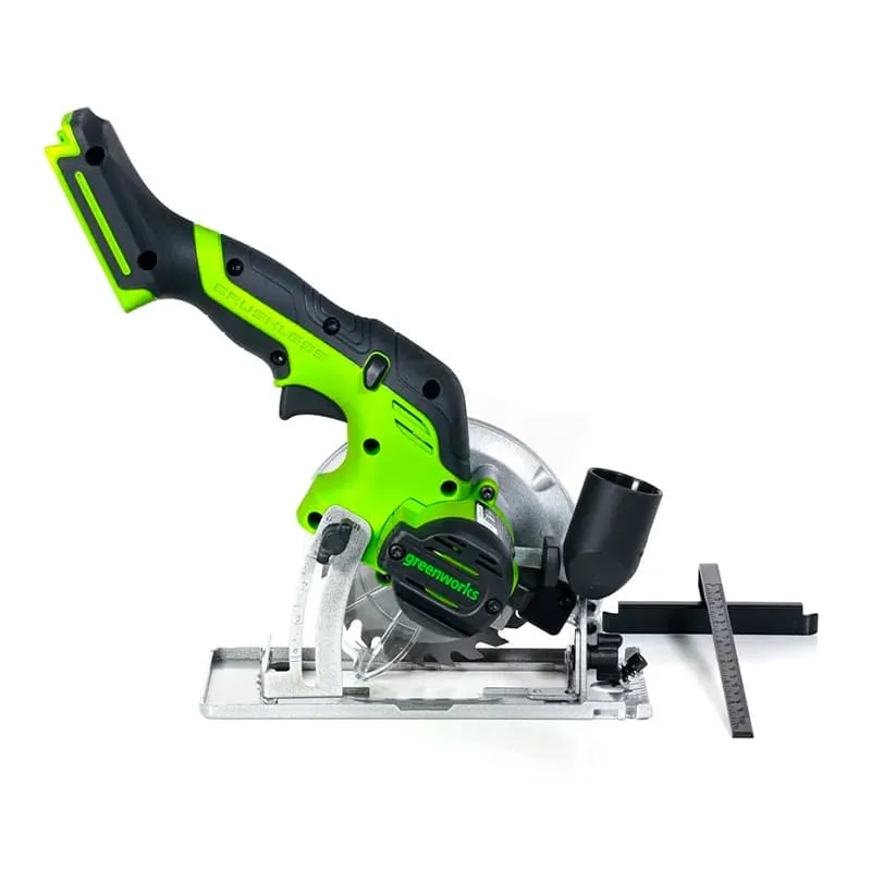 Дисковая мини пила аккумуляторная Greenworks G24MCS 24V 1501207CUA, б/щет,120x9,5мм,6500 об/мин,рез 39мм,1х2Ач,ЗУ,кор в Иваново